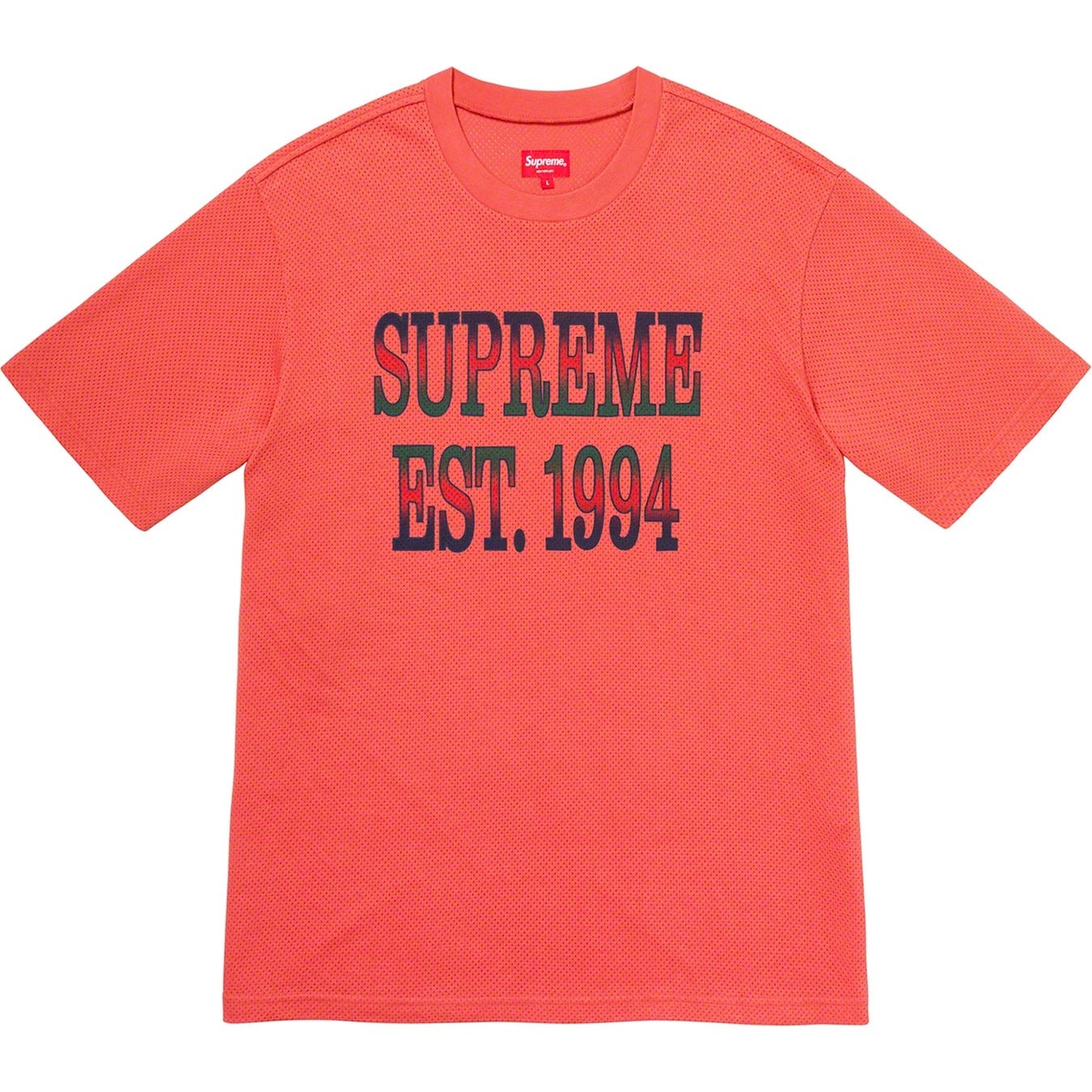 Cotton Mesh Gradient Logo S/S Top view 7